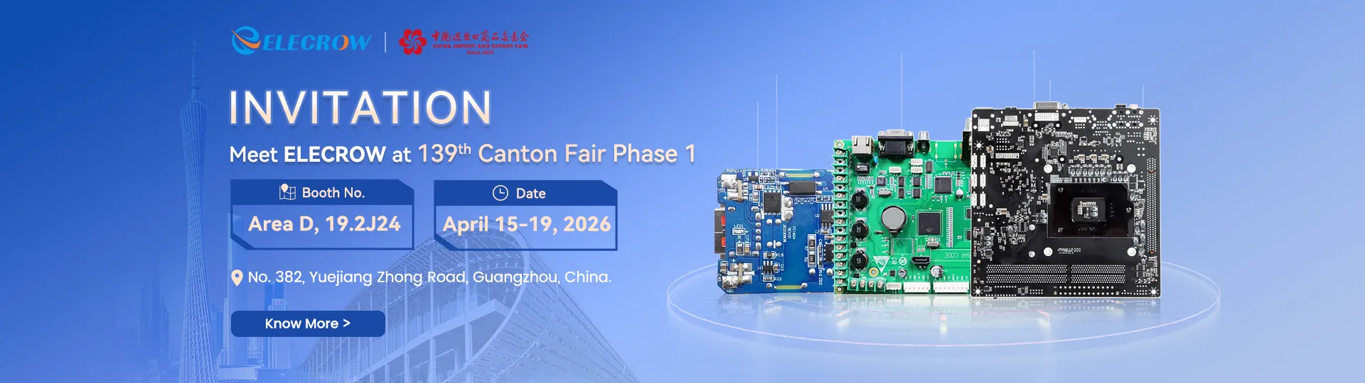 elecrow canton fair invitation