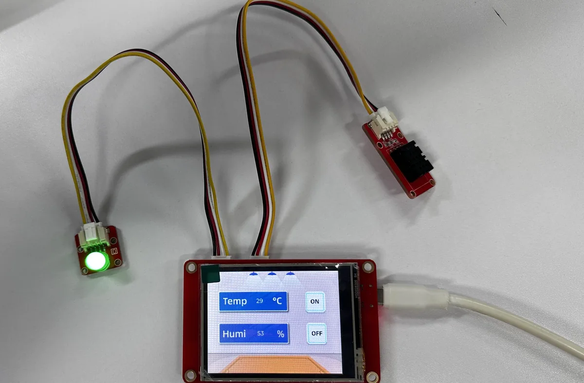 DHT20 and LED wiring