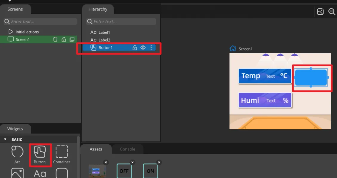 Add ON Button