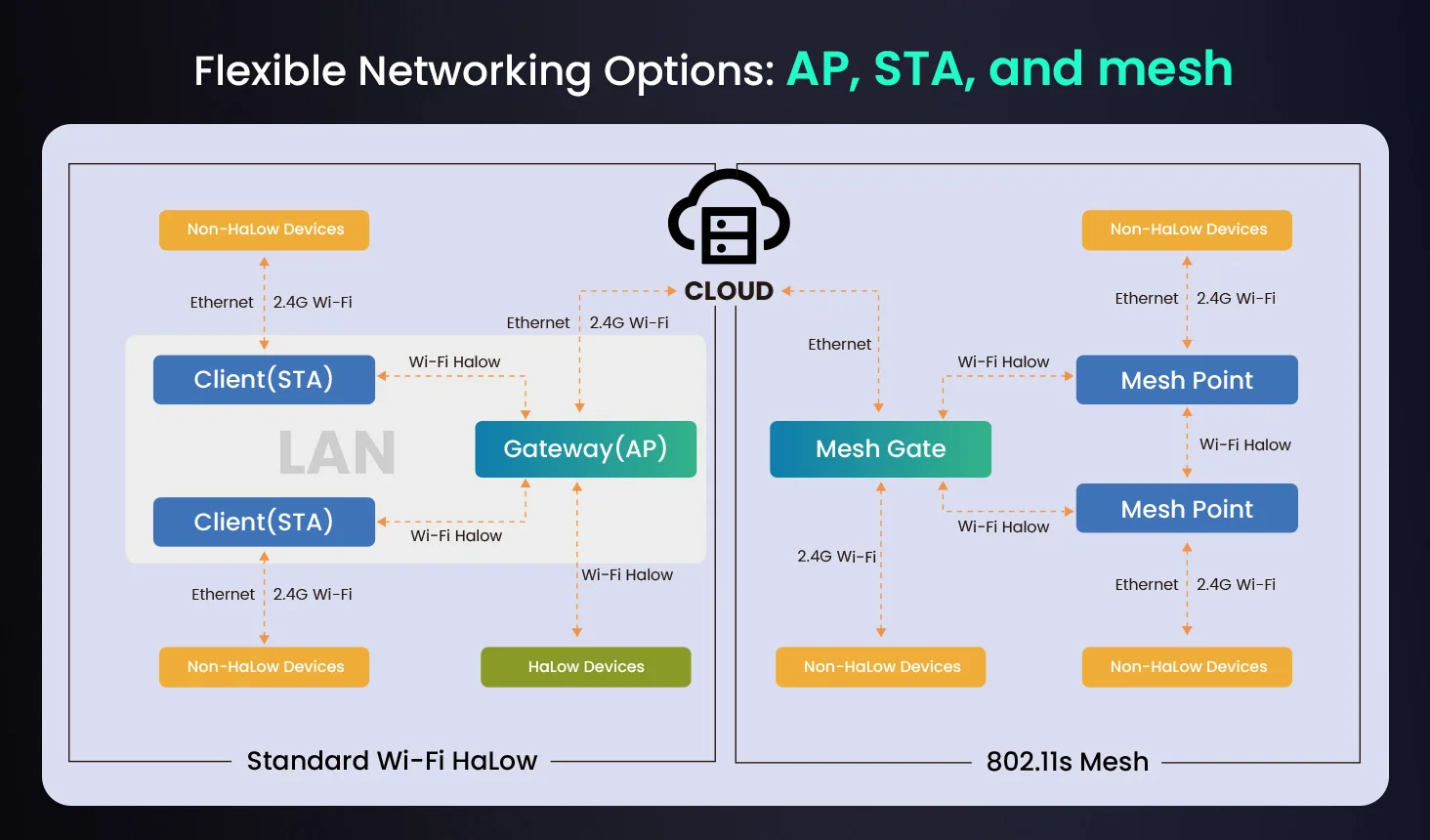 Flexible networking options