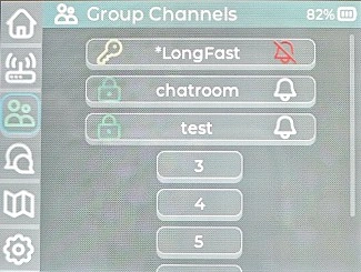 Meshtastic group-channel list