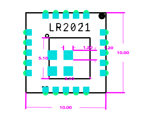 LR2021 Recommended PCB Layout